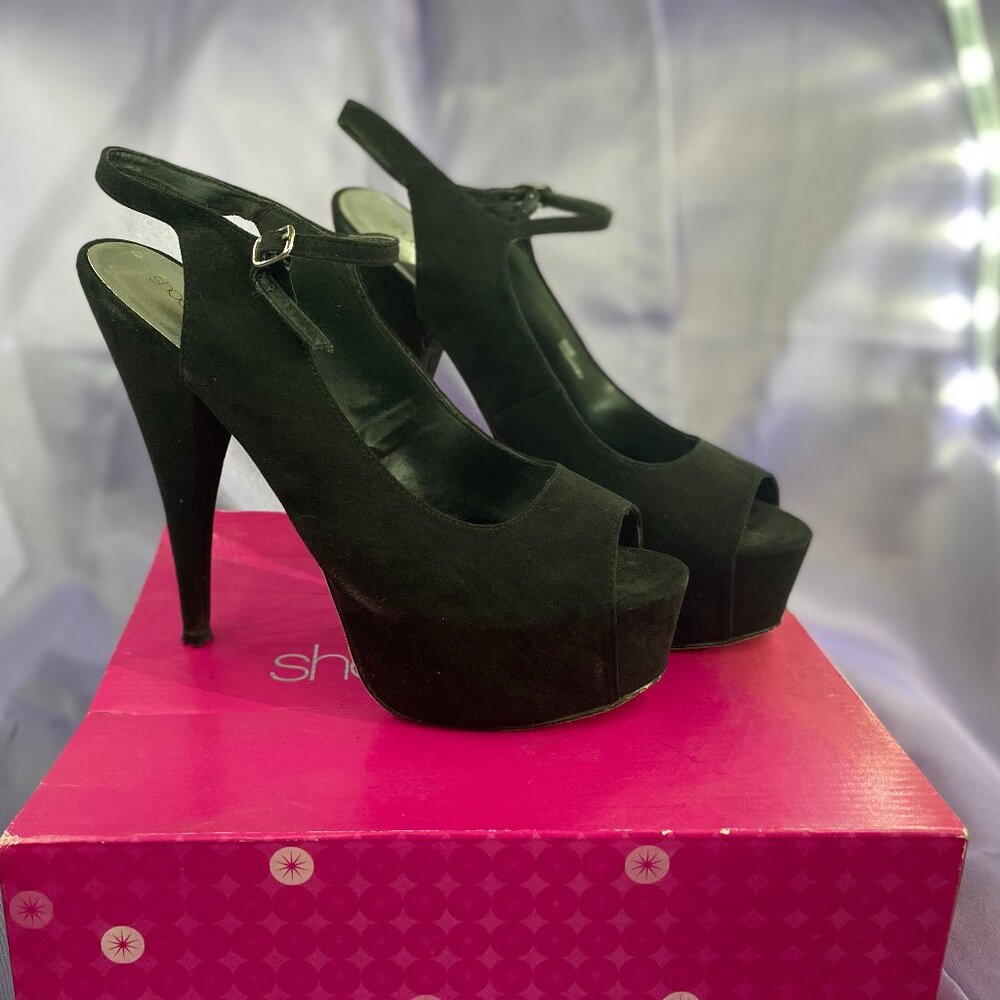 Elle - Black - Sling Back - Size 11